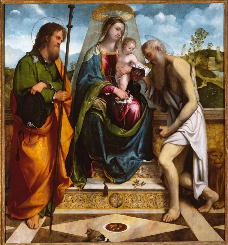 Il Romanino-20-Madonna col Bambino e santi-1512,_High_Museum_of_Art